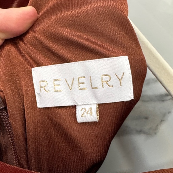 Revelry Plus Size Deep Burgundy Formal Velvet Dress | Plus Size - Picture 6 of 9